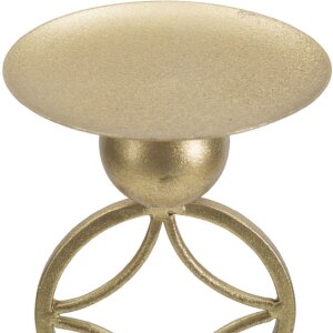 Mauro Ferretti Kerzenhalter Stern 10x10x32 cm goldfarben weiß