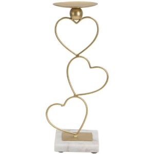 Mauro Ferretti Kerzenhalter Herzen 14,5x10x32,5 cm...
