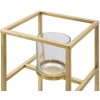 Mauro Ferretti Kerzenhalter Elegant 15x15x35 cm goldfarben