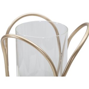 Mauro Ferretti Kerzenhalter Glox Dunkel Ø 16x21,5 cm bronzefarben