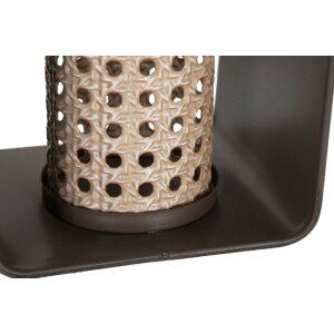 Mauro Ferretti Laternă 16x13x20 cm maro