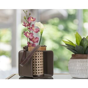 Mauro Ferretti Laternă 16x13x20 cm maro