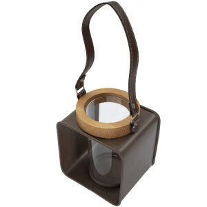 Mauro Ferretti Laterne 16x13x18,5 cm braun