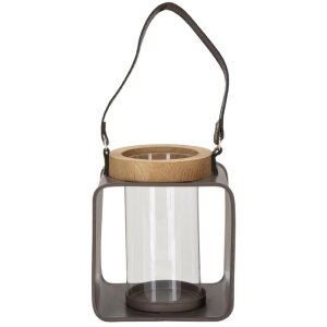 Mauro Ferretti Laterne 16x13x18,5 cm braun