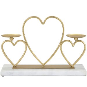 Mauro Ferretti Kerzenhalter Herzen für 2 Kerzen...