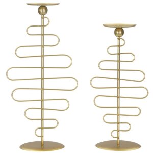 Mauro Ferretti Kerzenhalter Alid – 2er-Set 25x16x51...