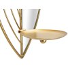 Mauro Ferretti Wandkerzenhalter Blatt – 2er-Set 18x13x41 cm & 15x13x35 cm gold