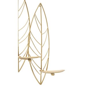 Mauro Ferretti Suport lumânări perete frunză pt. 5...