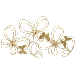 Mauro Ferretti Wandkerzenhalter Schmetterlinge 3-flammig...