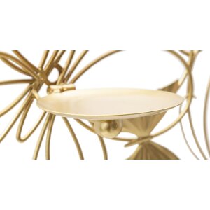 Mauro Ferretti Suport de perete Fluturi 3-flăcări 61x12x34 cm aurii