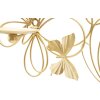 Mauro Ferretti Suport de perete Fluturi 3-flăcări 61x12x34 cm aurii