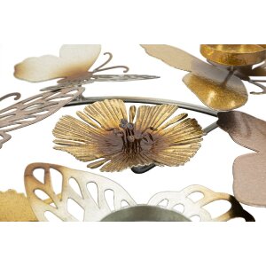 Mauro Ferretti Kerzenhalter Glänzen 3-flammig 39x35,5x7 cm mehfarbig