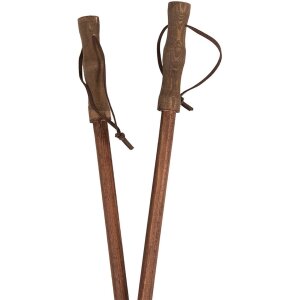 Clayre & Eef 5H0720 Decorațiuni Bețe de schi maro gri Ø12x100cm Set de 2