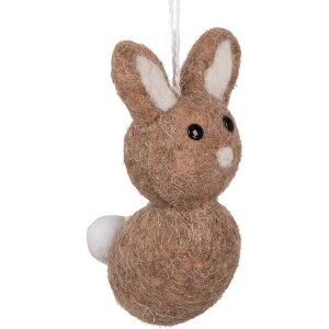 Clayre & Eef Dekoanhänger Kaninchen Braun Beige...