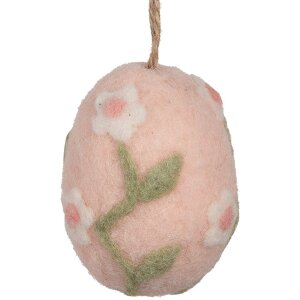 Clayre & Eef Hängedekoration Ei Rosa Grün...