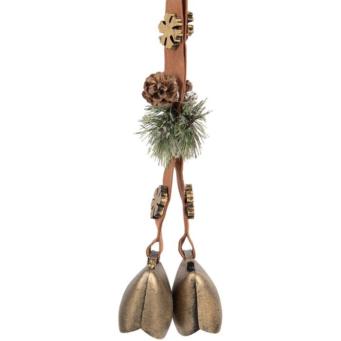 Clayre & Eef Sonerie stil rustic maro verde 8x12x50 cm