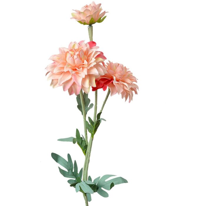 Clayre & Eef Floare artificială roz verde 75 cm Plastic floare decorativă