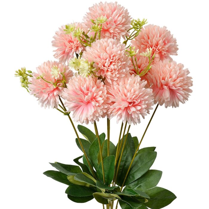 Clayre & Eef 6PL0376 Floare artificială roz 10x15x45 cm cu frunze