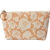 Juleeze JZTB0085 Geantă de toaletă Bej 21x5x13 cm PU cu design floral