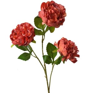 Clayre & Eef Creangă decorativă cu flori portocaliu...