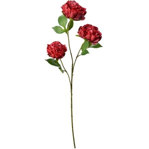 Clayre & Eef 5PL0166R Ramură decorativă cu flori roșu-verde 80 cm