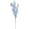 Clayre & Eef Dekozweig Blumen Blau 110 cm Kunststoff Deko für Vasen