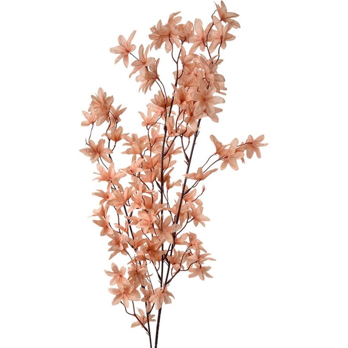 Clayre & Eef 5PL0167LO Ramură decorativă flori portocaliu verde 110 cm