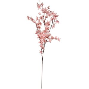 Clayre & Eef Creangă decorativă Flori roz 110 cm Plastic