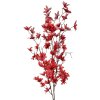 Clayre & Eef ramură decorativă flori artificiale roșii 110 cm decor din plastic