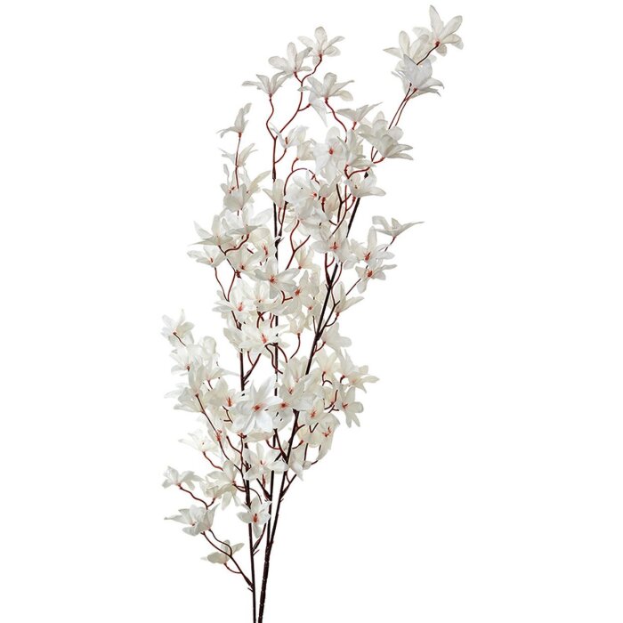 Clayre & Eef ramură decorativă floare artificială alb 110 cm