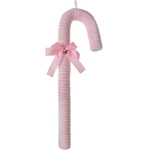 Clayre & Eef Etichetă de Crăciun acadea roz alb...