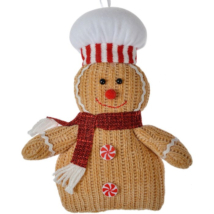 Clayre & Eef 66117 Decorațiune Om de turtă dulce Brown 15x4x21 cm