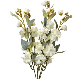 Clayre & Eef ramură decorativă flori albe 51 cm...