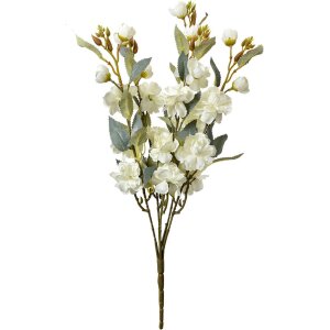 Clayre & Eef ramură decorativă flori albe 51 cm...