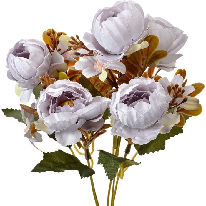 Clayre & Eef 6PL0381BL Floare artificială albastru-verde 12x10x34 cm