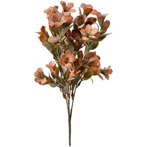 Clayre & Eef Deko-Zweig Orange-Grün 8x8x35 cm künstlicher Blütenzweig