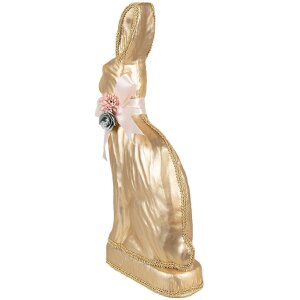 Clayre & Eef Deko Kaninchen goldfarben 22x8x40 cm...