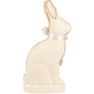 Clayre & Eef Iepure decorativ bej 22x8x41 cm textil plastic panglică