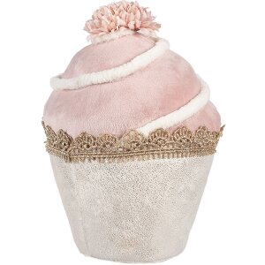 Clayre & Eef Dekoration Cupcake Rosa Beige...