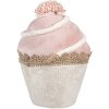 Clayre & Eef Dekoration Cupcake Rosa Beige Ø11x16cm