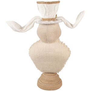 Clayre & Eef Decorative Rabbit Textile Bej 24x17x50 cm Decorațiuni de Paște