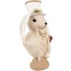 Clayre & Eef Decorative Rabbit Textile Bej 24x17x50 cm Decorațiuni de Paște