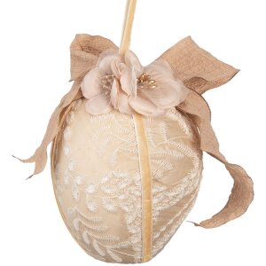 Clayre & Eef 65952 Deko Hänger Ei Textil Beige...