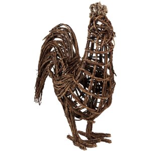 Clayre & Eef Pui decorativ Rattan Brown 34x15x39 cm Stil rustic Interior Exterior