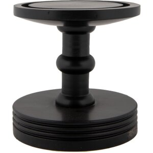 Clayre & Eef 6GL5059Z Borcan clopot din sticlă Ø14x34cm negru transparent