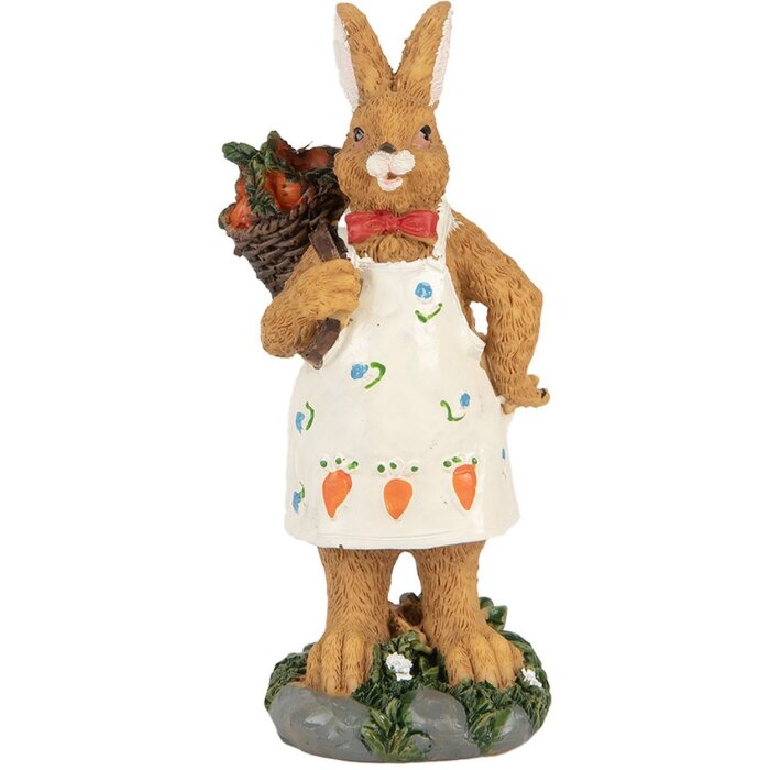 Clayre & Eef 6PR5720 Iepure decorativ Poliresină 5x5x13 cm Stil rustic