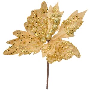 Clayre & Eef 66163 Dekoschmetterling Beige-Gold...