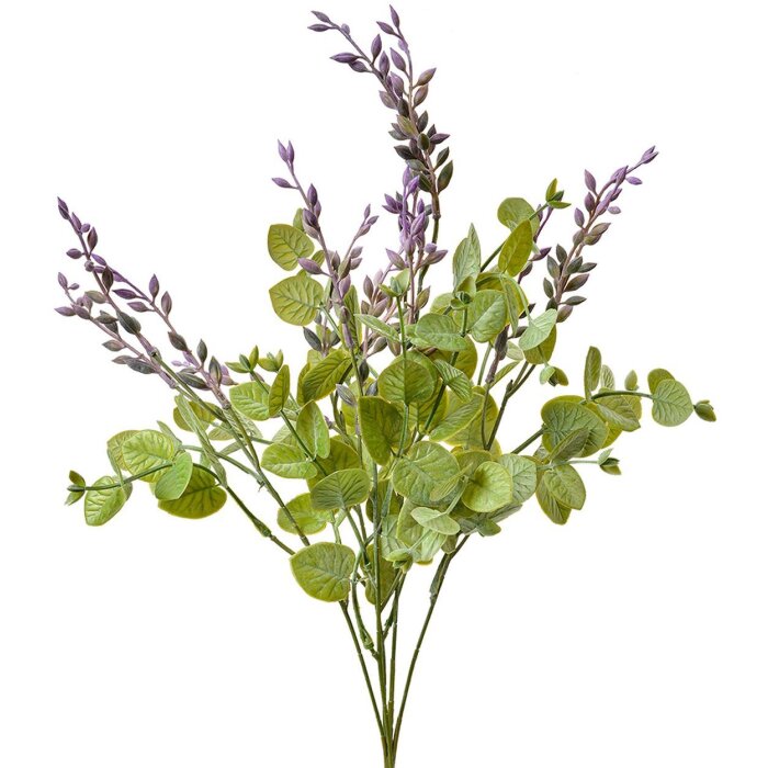 Clayre & Eef Ramură decorativă Flori 12x12x51cm Violet Verde