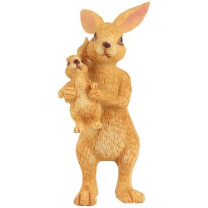 Clayre & Eef 6PR5715 Deko-Kaninchen Braun 4x4x8cm...