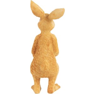 Clayre & Eef figurină decorativă iepure cu copil maro 4x4x8 cm stil țară